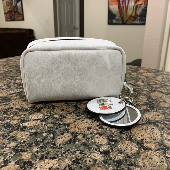 Boxy Cosmetic Case  Mirror Charm Signature Canvas - Picture 5 of 7